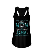 I Have Two Titles Mom And G-Ma Ladies Flowy Tank tile