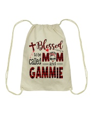 Blessed To Be Called Mom And Gammie Drawstring Bag tile