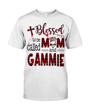 Blessed To Be Called Mom And Gammie Classic T-Shirt front