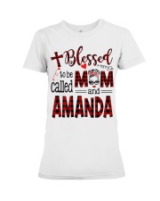 Blessed To Be Called Mom And Amanda Premium Fit Ladies Tee tile