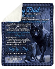 To My Dad - Daughter Sherpa Fleece Blanket tile
