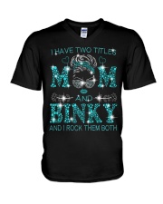I Have Two Titles Mom And Binky V-Neck T-Shirt tile