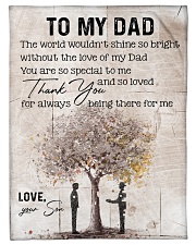 To My Dad Small Fleece Blanket - 30" x 40" front