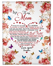To My Mom - Daughter Small Fleece Blanket - 30" x 40" front