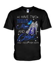 I Have Two Titles Mom And Gigi V-Neck T-Shirt tile