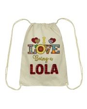 I Love Being A Lola Drawstring Bag tile