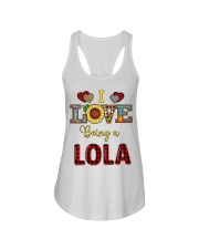 I Love Being A Lola Ladies Flowy Tank tile