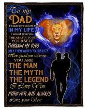 To My Dad - Son Small Fleece Blanket - 30" x 40" front