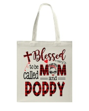 Blessed To Be Called Mom And Poppy Tote Bag tile