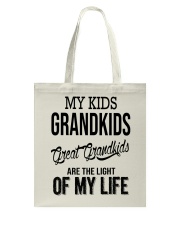 Grandkids - The Light Of My Life Tote Bag tile