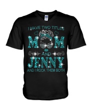 I Have Two Titles Mom And Jenny V-Neck T-Shirt tile