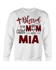 Blessed To Be Called Mom And Mia Crewneck Sweatshirt tile