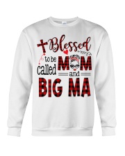 Blessed To Be Called Mom And Big ma Crewneck Sweatshirt tile
