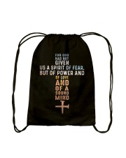 men for god Drawstring Bag tile