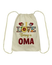 I Love Being A Oma Drawstring Bag tile