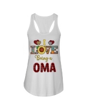 I Love Being A Oma Ladies Flowy Tank tile