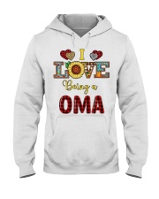 I Love Being A Oma Hooded Sweatshirt tile