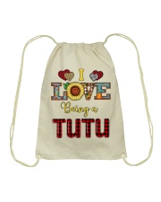 I Love Being A Tutu Drawstring Bag tile