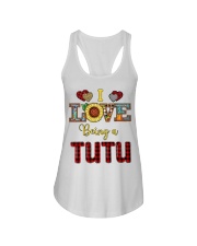 I Love Being A Tutu Ladies Flowy Tank tile