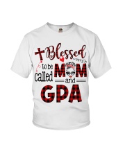 Blessed To Be Called Mom And GPA Youth T-Shirt tile