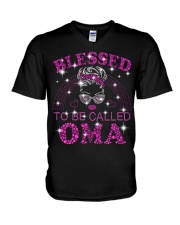 Blessed To Be Called Oma V-Neck T-Shirt tile