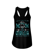 I Have Two Titles Mom And Grandma Clark Ladies Flowy Tank tile