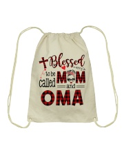 Blessed To Be Called Mom And Oma Drawstring Bag tile