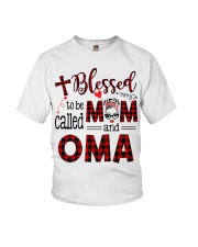 Blessed To Be Called Mom And Oma Youth T-Shirt tile
