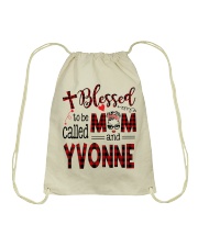 Blessed To Be Called Mom And Yvonne Drawstring Bag tile