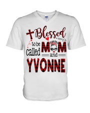Blessed To Be Called Mom And Yvonne V-Neck T-Shirt tile