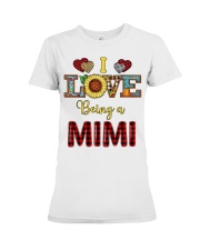 I Love Being A Mimi Premium Fit Ladies Tee tile