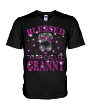 Blessed To Be Called Granny V-Neck T-Shirt tile