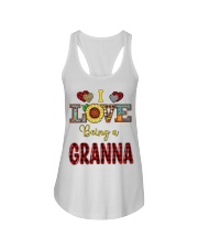 I Love Being A Granna Ladies Flowy Tank tile