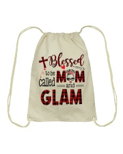 Blessed To Be Called Mom And Glam Drawstring Bag tile