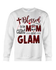 Blessed To Be Called Mom And Glam Crewneck Sweatshirt tile