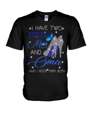 I Have Two Titles Mom And Oma V-Neck T-Shirt tile