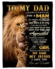 To My Dad Small Fleece Blanket - 30" x 40" front
