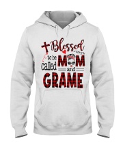 Blessed To Be Called Mom And Grame Hooded Sweatshirt tile