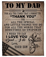 To My Dad - Son Small Fleece Blanket - 30" x 40" front
