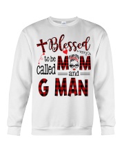 Blessed To Be Called Mom And G Man Crewneck Sweatshirt tile