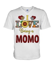 I Love Being A Momo V-Neck T-Shirt tile