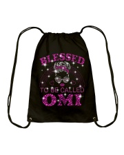 Blessed To Be Called Omi Drawstring Bag tile