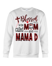 Blessed To Be Called Mom And Mama D Crewneck Sweatshirt tile