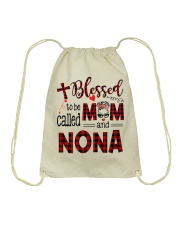Blessed To Be Called Mom And Nona Drawstring Bag tile