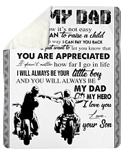 To My Dad - Son Sherpa Fleece Blanket tile