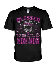 Blessed To Be Called Mom-Mom V-Neck T-Shirt tile