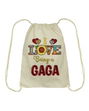 I Love Being A Gaga Drawstring Bag tile