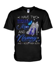 I Have Two Titles Mom And Nanny V-Neck T-Shirt tile
