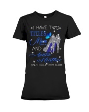 I Have Two Titles Mom And Auntie Heather Premium Fit Ladies Tee tile