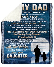 To My Dad - Daughter Sherpa Fleece Blanket tile